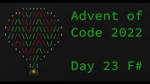Advent Of Code 2022 Day 23 - #844/#798 - F#