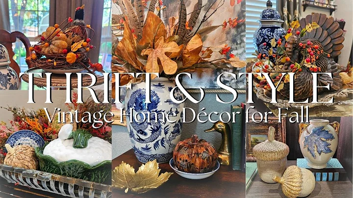 THRIFTING FOR FALL VINTAGE HOME DÉCOR 2025 | Cozy Fall Decor Haul + Decorating Ideas