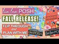 New Live Love Posh Sticker Books! Autumn Allure and Posh Academy | Flip Through and Plan With Me