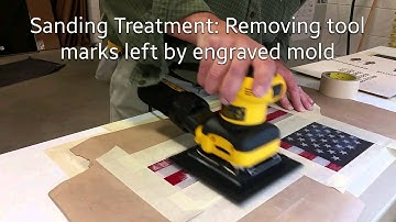 Thermoformed Raised Signage - Sanding Treatment