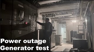 Power Outage Generator Test At High School | Real Power Loss Simulation Emergency Generator Test!