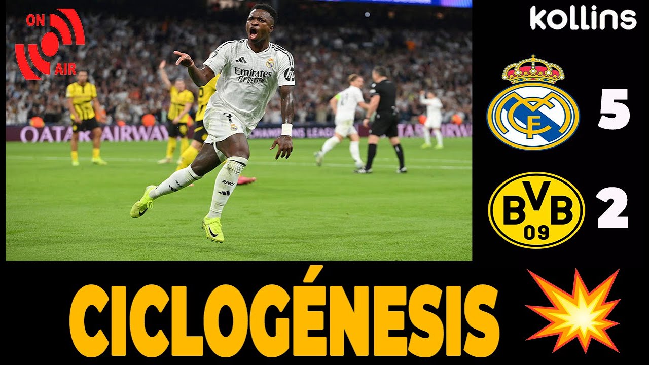 REAL MADRID 5 – 2 BORUSSIA DORTMUND | EL BALON DE ORO, VINICIUS JR ...