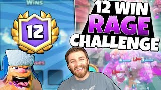 NEW 12 WINS RAGE CHALLENGE GAMEPLAY & BEST DECK! | Clash Royale | HOW TO WIN RAGE CHALLENGE TIPS!!