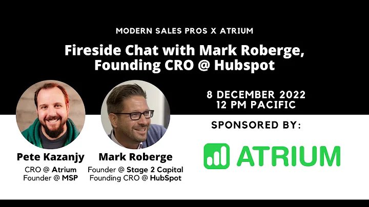 Fireside Chat with Mark Roberge, Founding CRO @ Hu...