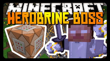 Minecraft: HEROBRINE BOSS BATTLE w/ One Command Block!