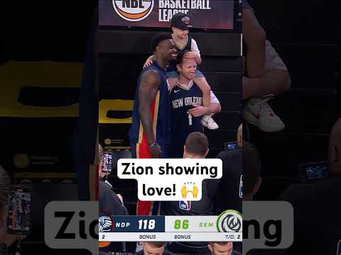 Zion is always making time for the Pelican faithful 🙌
