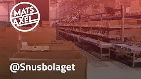 The Home Delivery Trilogy, Part 3 - Snusbolaget | Mats&Axel