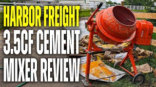 Harbor Freight 3.5CF Concrete Cement Mixer  Building & Testing