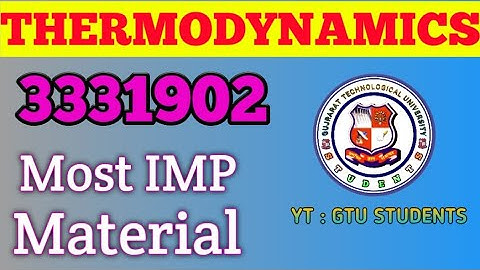 3331902-Thermodynamics Most IMP Question ask in GTU Exam #gtu #exampaper #questionbank #mechanical