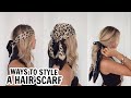 3 WAYS TO WEAR A SILK HAIR SCARF | STYLING HAIR SCARVES | Copper Garden