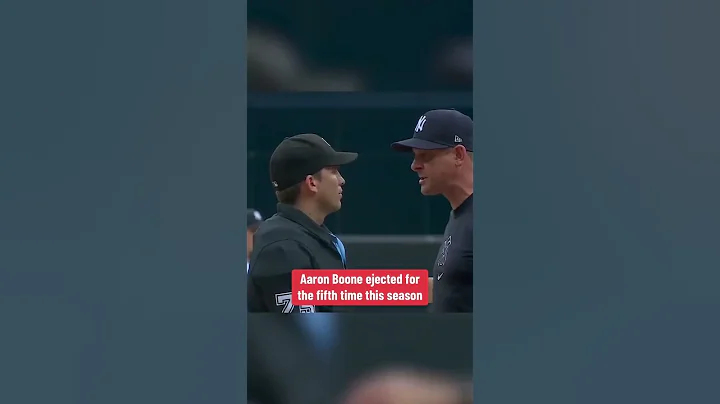Aaron Boone's 5th ejection of the season 📣 #shorts