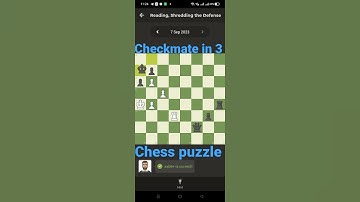 #chesspuzzle 7sep #puzzle #chesscom #chess #checkmate #grandmaster #chessgame #shorts #lichess #ai