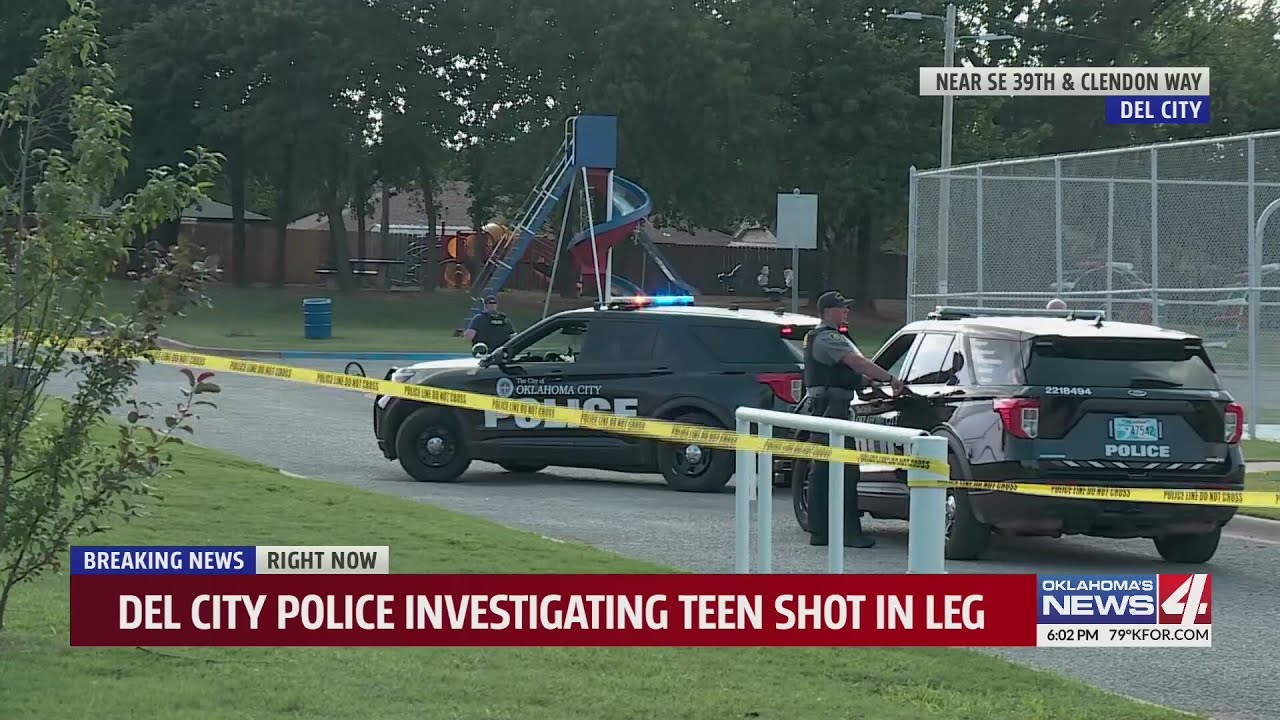 Del city police investigating teen shot in leg - YouTube