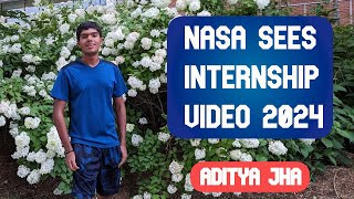 NASA SEES Application Video   Aditya Jha