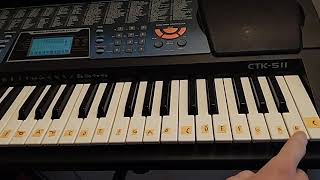 How to play the Sticky Keys sound on piano
