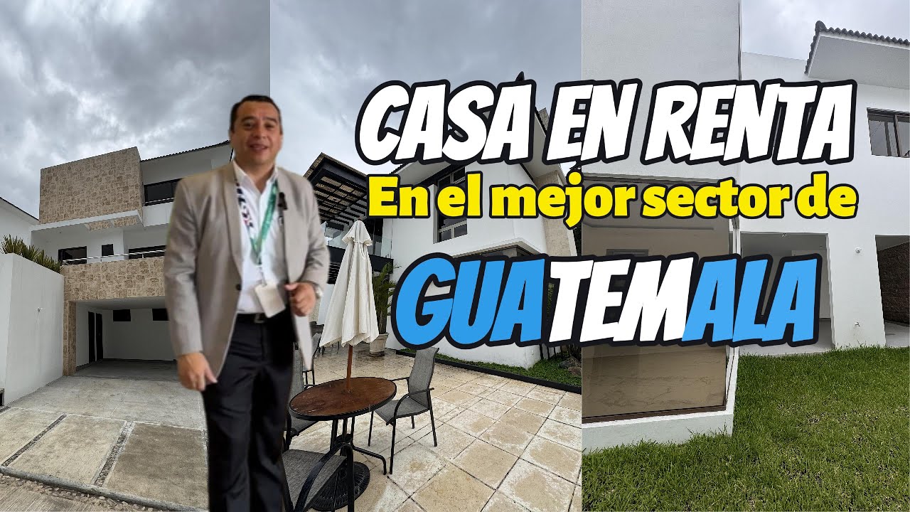 Espectacular CASA EN RENTA San Isidro Zona 16, y lo mejor que esta NUEVA PARA ESTRENAR 😎💚