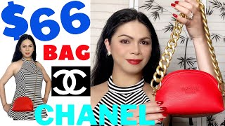 CHANEL Cheapest bag ? $66 Chanel Beauty Cosmetic Pouch turn into Chanel Crossbody bag / MOD SHOTS !