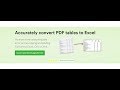 Pdf Table To Excel Converter