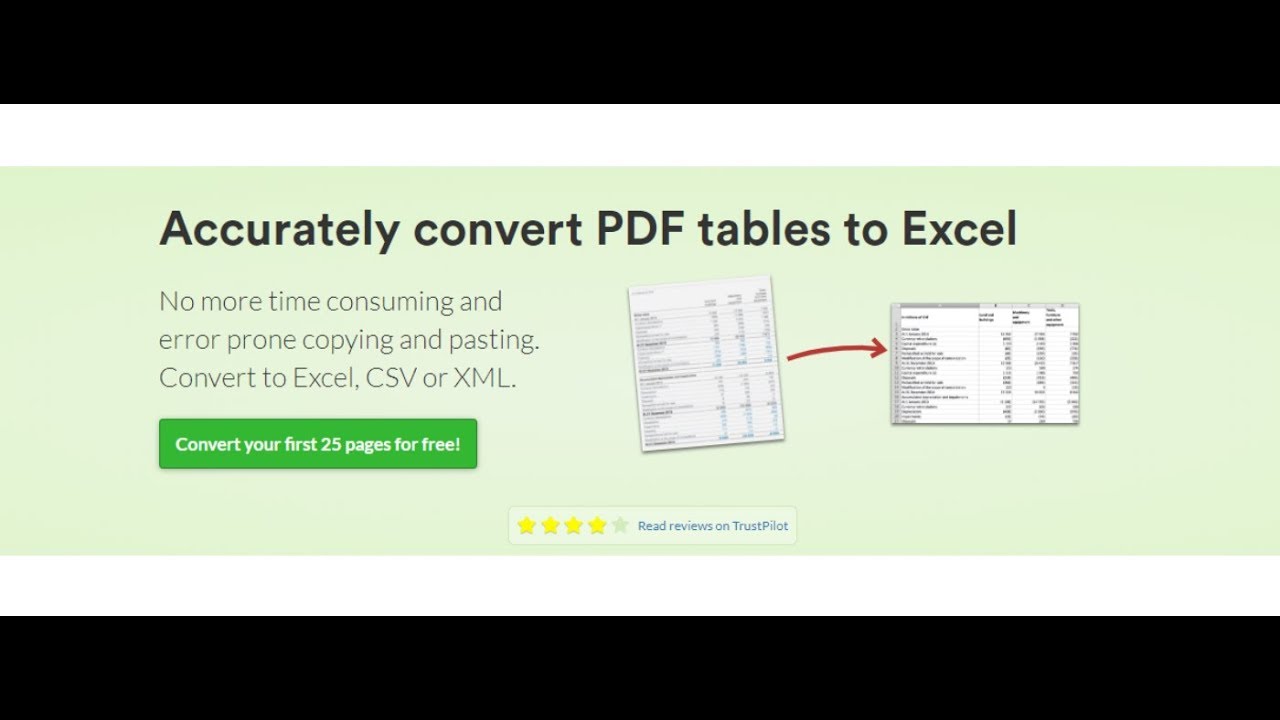 Pdf Chart To Excel