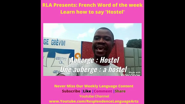 French For Beginners - RLA Presents French Word Of...