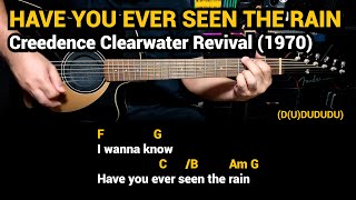 Have You Ever Seen The Rain - Creedence Clearwater Revival (1970) Easy Guitar Chords Tutorial Lyrics