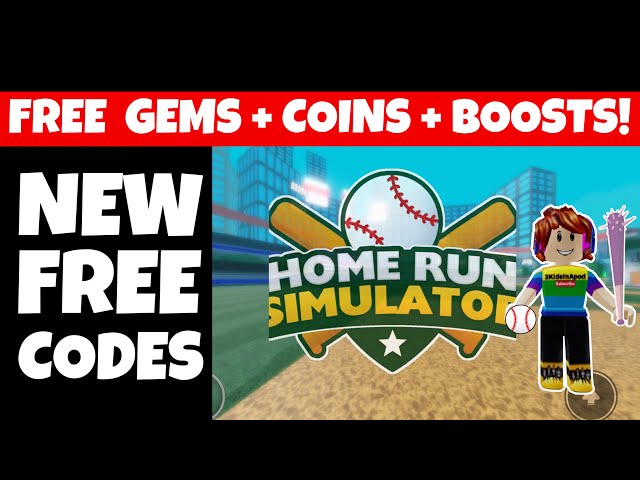 Home Run Simulator codes – free gems, XP, and coins