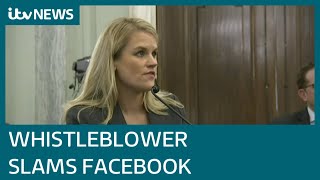 Facebook whistleblower slams social media giant for 'harming children' | ITV News