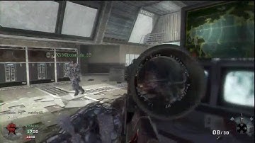 Call of Duty: Black Ops Summit 15-8 TDM Sniper Dragunov, Quickscope Killcam