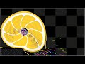 Escape from the Rolling MIKAN - Survival Marble Race in Algodoo