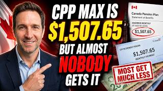 😱 The Real CPP Numbers for 2026 — Max Is $1,507.65, But Almost Nobody Gets It