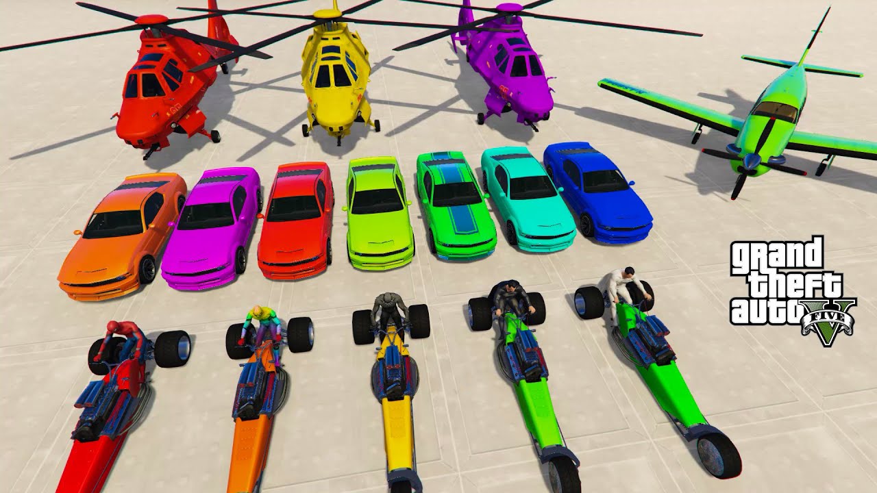 GTA V Very Epic Mega Ramp New Stunt Race For Car Racing Challenge by ...