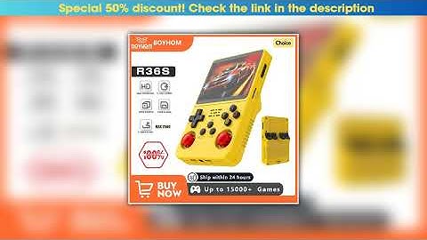 Editor’s Choice Open Source R36S Retro Handheld Video Game Console Linux System 3.5 Inch IPS Screen