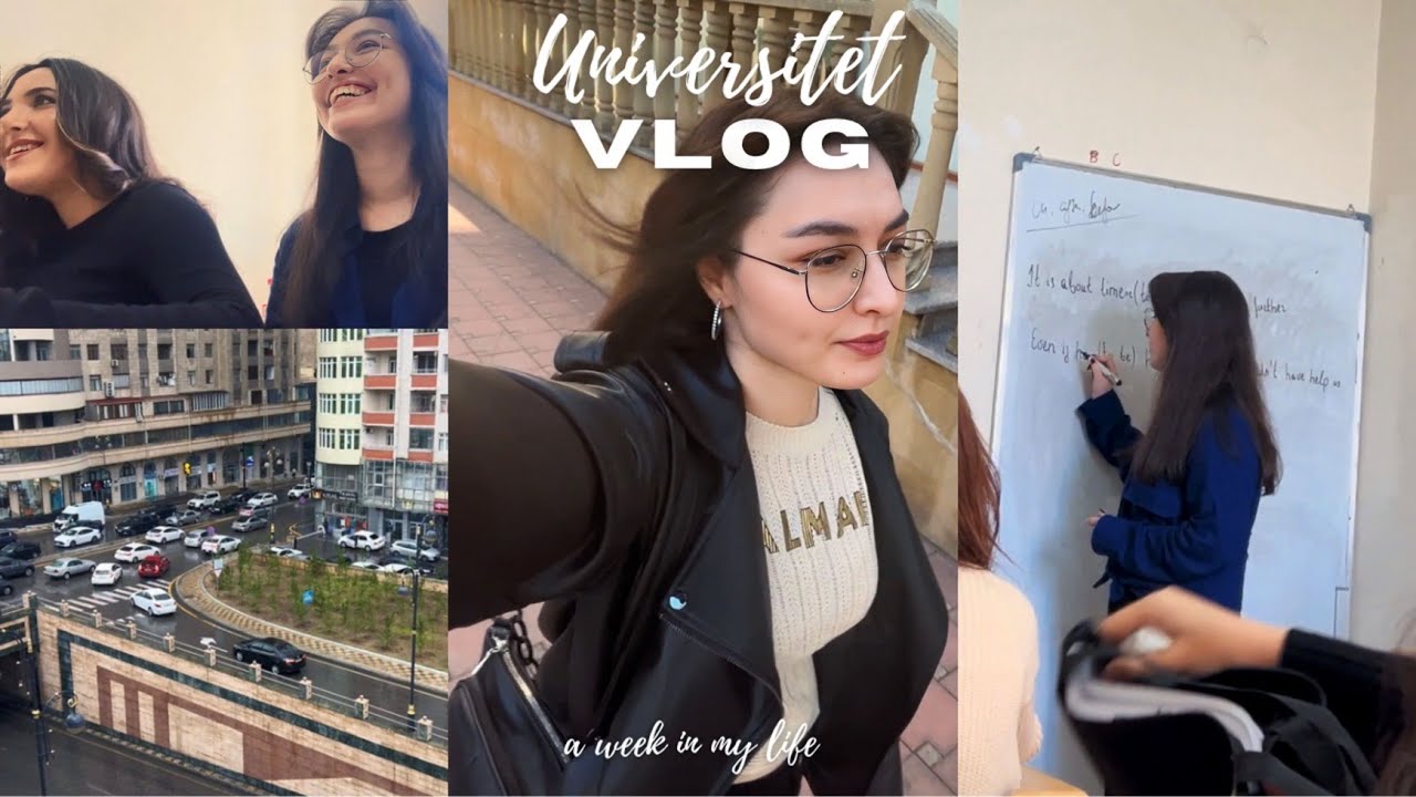 Universitetdə 1 həftə//ADU vlog, dərs rutinim, alman dili