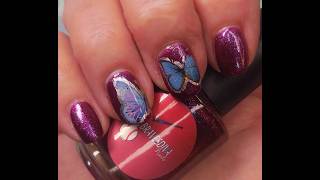 Braves Diva Polish / American League with Nail Foils