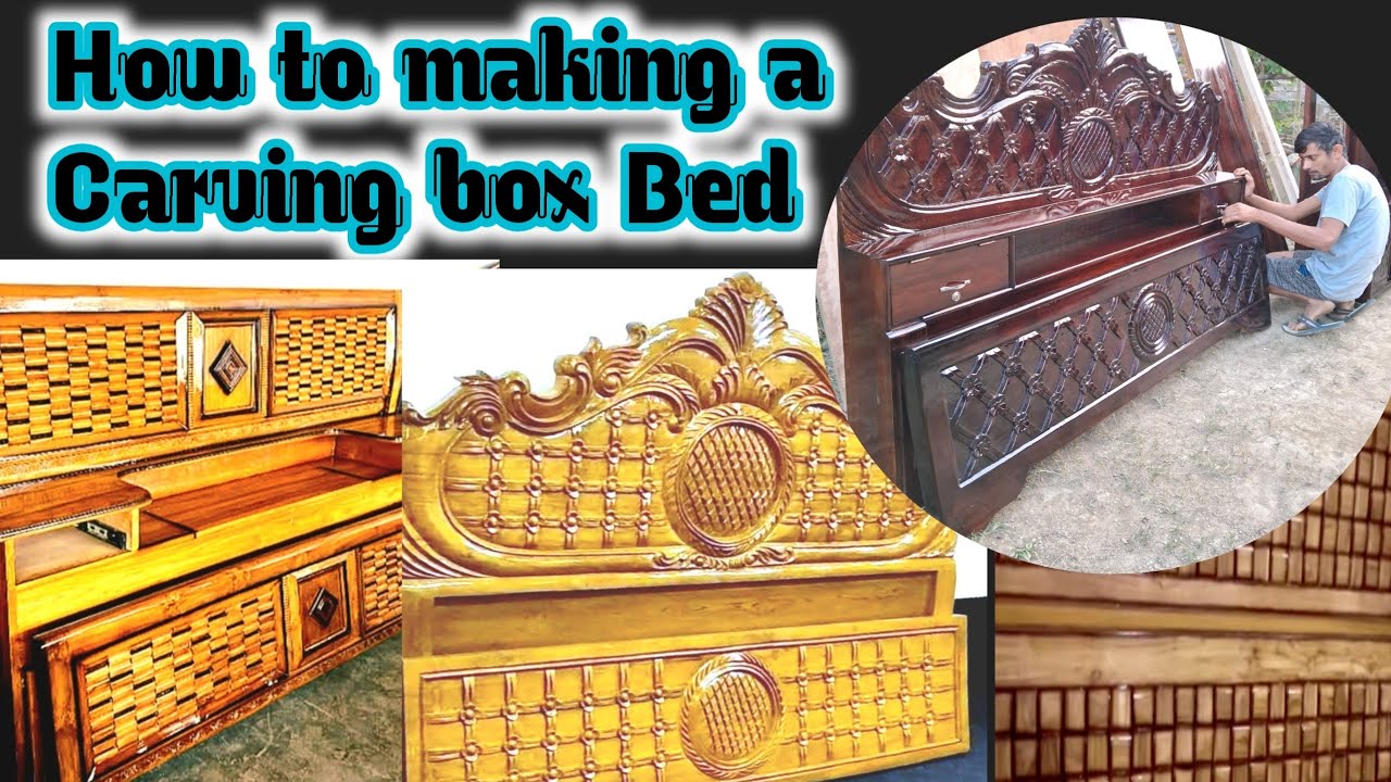 How to making a Carving box Bed design tutorial FOR BEGINNERS 