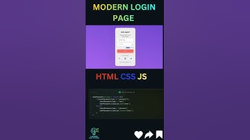 Modern Login Page UI using HTML CSS & JavaScript | Frontend Project | Source Code Free