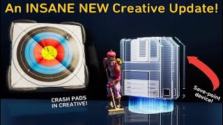 Newest Creative Update: Save-point Device, Crash Pads, Helicopters And More! | Fortnite Creative