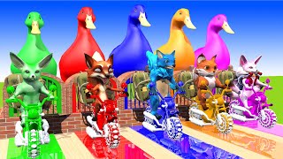 5 Giant Duck, Monkey, Piglet, Chicken, Dog, Elephant, Fox, Sheep, Transfiguration funny animal 2023