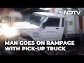 Gurugram Hospital CCTV | Patient's Enraged Relative Rams Truck Into Gurgaon Hospital