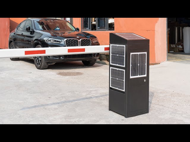 Thinkpark Solar Power Barrier Gate in 720° Visual view-Barrier gate in New Energy Era class=