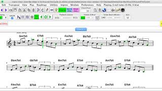 One-Bar Minor ii-V Around the Cycle