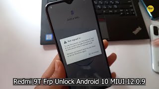 Redmi 9T Frp Unlock/ Remove Google Account Android10 MIUI 12.0.9/ تخطي حساب جوجل لهاتف ريدمي 9 تي