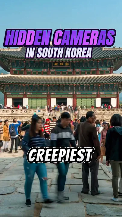 Hidden cameras in South Korea 👀 #southkorea #hiddencamera #creepy #psa #seoul #seoultravel #korea