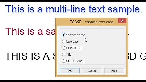 How to convert lowercase text to uppercase in AutoCAD Civil 3D.