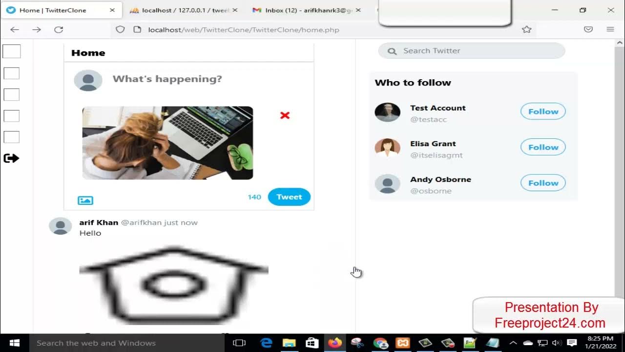 Twitter Clone Project with Source code in PHP Free Download - YouTube