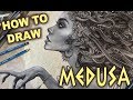 Dark fantasy art tutorial  medusa