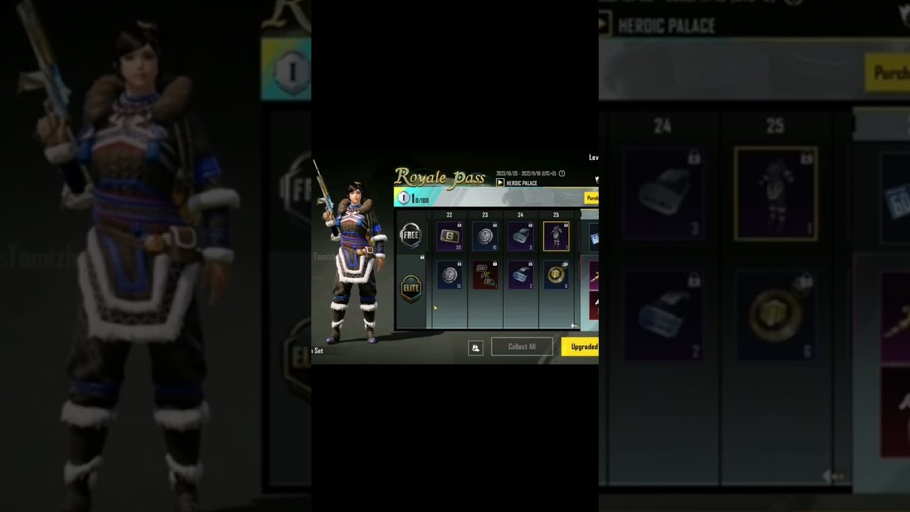 M18 royal pass 1 to 50 rp rewards 