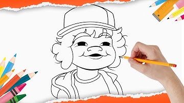 Como Desenhar o Dustin de Stranger Things Passo a Passo How to Draw Dustin from Stranger Things Step