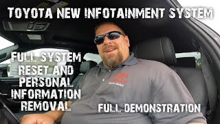 Toyota new radio system full and partial reset