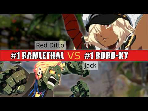 GGST 🔥 #1 RAMLETHAL (Red Ditto) vs #1 ROBO-KY (Jack) | High Level Gameplay